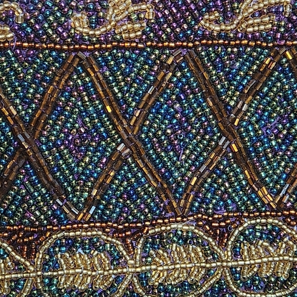 LADY JADE DESIGNS BEADED VINTAGE BAG PURSE COCKTAIL CROSSBODY - Picture 4 of 8